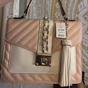 Aldo Blush Crossbody Bag with Gold Accents - NEW WITH TAGS